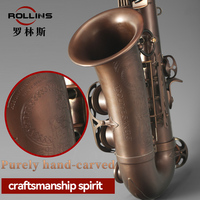 Manufacturer Wholesale Retail Mark 6 Professional High Grade Woodwind Instrument Bare Copper Process Q7 Alto Saxophone