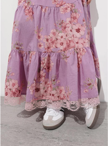 Robe midi élégante en coton violet pour femme, bretelles fines, décontractée, sans manches, légère, stylée, pour tous les jours - Product Image 5