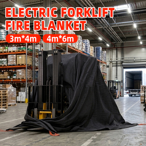 Couverture anti-feu pour voiture Tanan avec logo personnalisé, 3*4m, en fibre de verre haute teneur en silice, enduite de silicone, résistante à la chaleur, certifiée pour véhicules électriques - Product Image 6