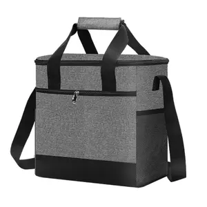 große kapazität isolierte kühltasche für reisen picknick tote lunch-tasche mit schulterband outdoor-tragetasche