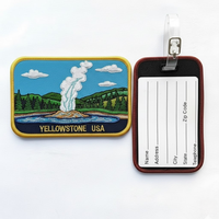 Etiquetas y Parches de Tela Lavables Bordados Personalizados para Maletas de Viaje con Logotipo Personalizado al por Mayor