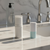 Envase Cosmético Dalica de ABS para Desodorante y Loción en Barra con Tapa de PP, Multicolor, Forma Cilíndrica