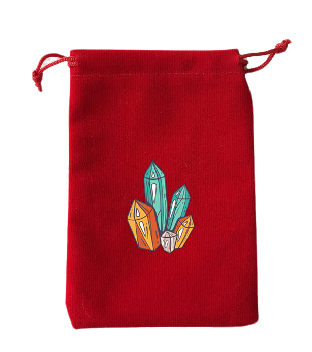 Bolsa roja para cartas de tarot - 02