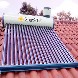 <span class=keywords><strong>Chauffe</strong></span>-<span class=keywords><strong>eau</strong></span> solaire en acier peint de 150 litres avec réservoir auxiliaire de 5 litres pour usage domestique - Product Image 1