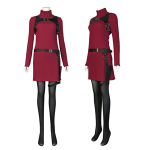 Disfraz de Cosplay de Anime para Adultos, Modelo Red Ada Wong, para <span class=keywords><strong>4</strong></span> Personas, Material de Poliéster, Vestidos para Mujeres, Fiestas de Halloween, Venta al Por Mayor - Product Image 1