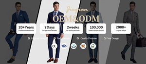 Traje de <span class=keywords><strong>Hombre</strong></span> de Dos Piezas con Solapa Puntiaguda, Cierre de 2 Botones, Corte Entallado, Tela TR, <span class=keywords><strong>para</strong></span> Negocios, Formal, Boda, Oficina, OEM, ODM, Personalizado - Product Image 6