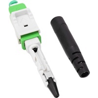 Conector Rápido ESC925T SC/UPC/APC con Empujador, Conector Rápido de Fibra Óptica Integrado para Cable de Fibra Óptica Redondo