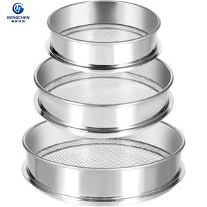 غربال اختبار شبكي لمختبر هنغشن بمعيار جيولوجيا الرمال من فولاذ مقاوم للصدأ - Product Image 1