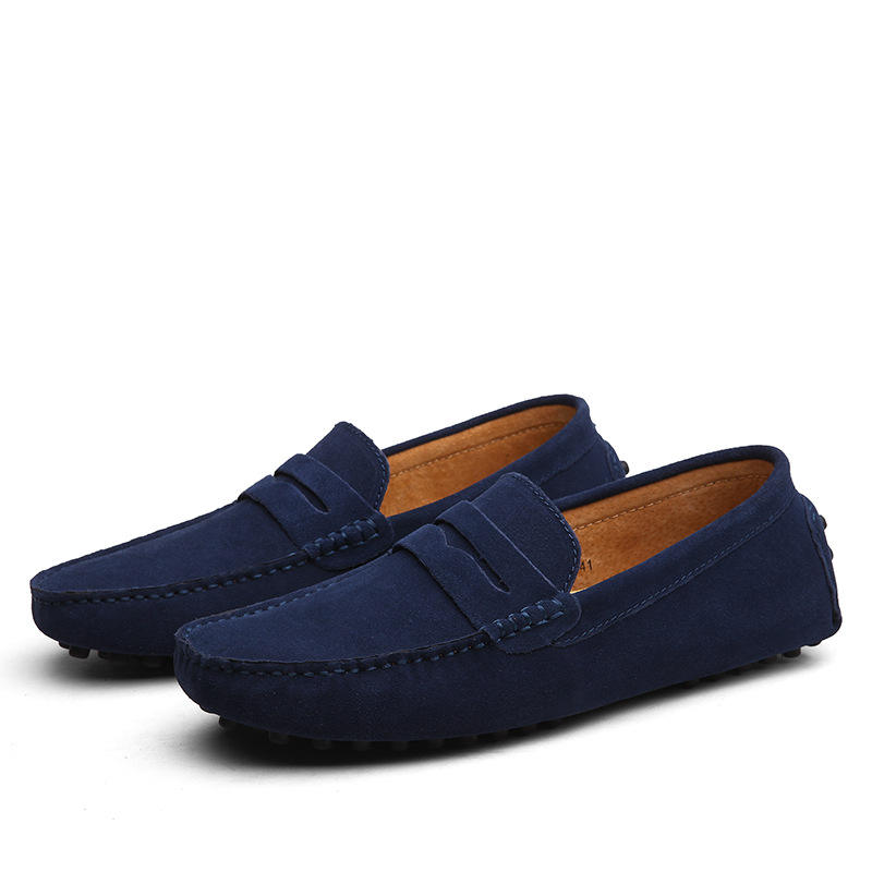 20888 dark blue leather shoes