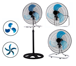 Multifunktion aler 18 Zoll 3 In1 oszillieren der Stand ventilator Höhen verstellbarer 3-Gang-Standventilator mit 3 und 5 Lüfter flügeln für den Raum - Product Image 1