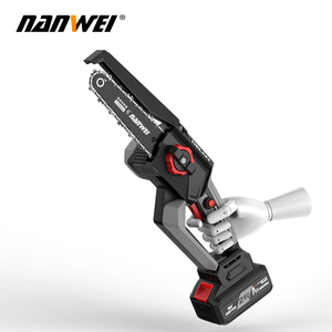 <span class=keywords><strong>Nanwei</strong></span> เครื่องมือบันทึกไร้แปรงแบบพกพา<span class=keywords><strong>เลื่อย</strong></span>ไฟฟ้าขนาดเล็ก 6/8 นิ้วแบตเตอรี่ขนาดใหญ่ความจุเลื่อยโซ่ไฟฟ้า - Product Image 1