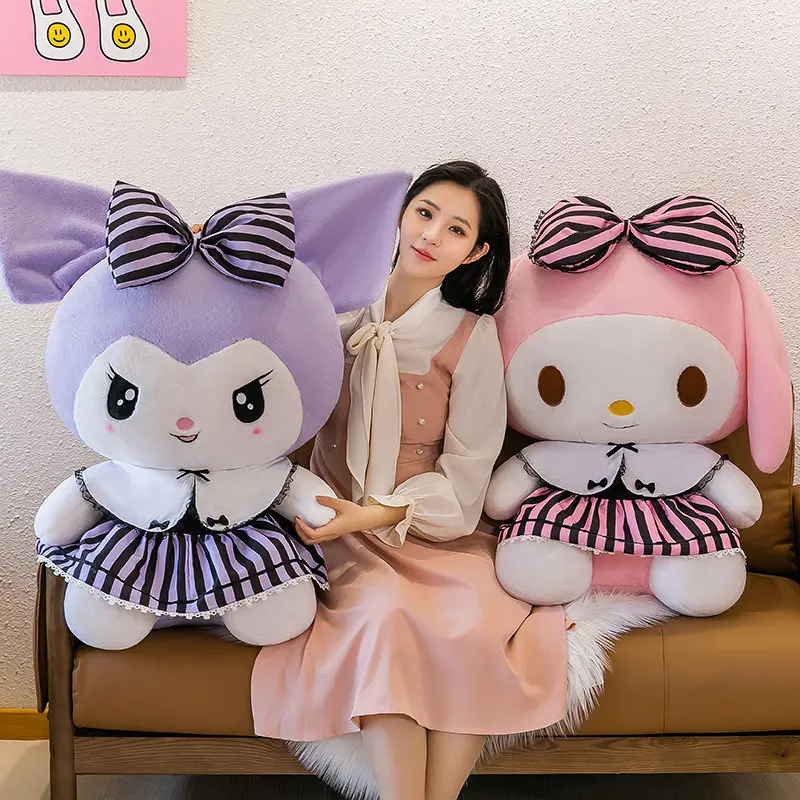 Gran oferta, almohada de peluche de Anime de dibujos animados, juguetes de peluche para niños, máquina de agarre, muñeca, regalos de cumpleaños para niñas