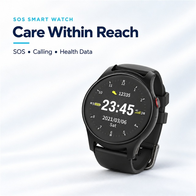 Digital Health Montres Intelligentes L19S Elderly Smart Watch Fall Alert Fitness 4G GPS Tracking Smart Watch for Men Women