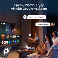 VANKYO Performance V700G Cube Mini Projecteur Dolby Audio Native HD 1080P Prise en Charge 4K Projecteur avec Google TV Officiel pour la Maison