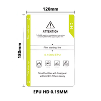 Lámina de Hidrogel Transparente HD EPU de 120*180mm, Auto-Reparable, Universal, para Máquina de Corte por Plotter, para Distribuidores de Protectores de Pantalla