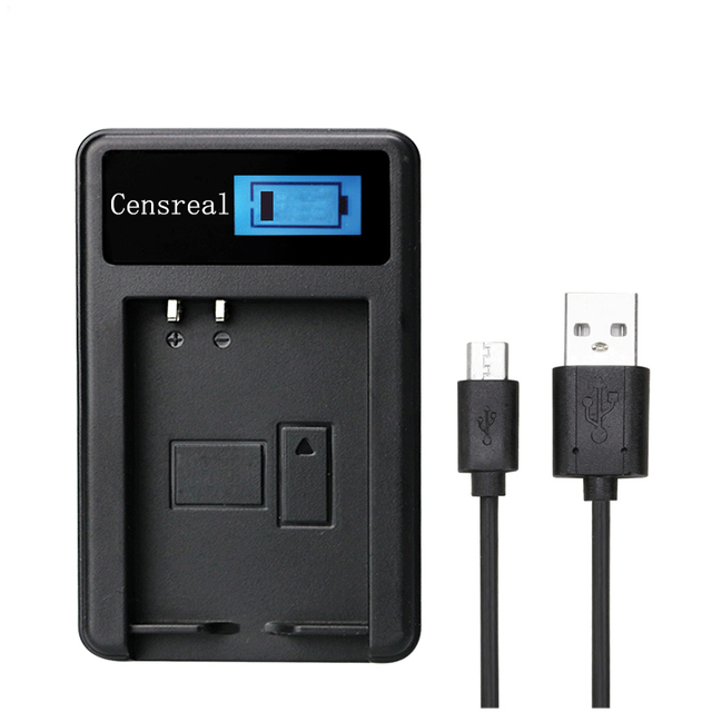 LCD Screen Ultrathin Camera Battery Charger USB Charger with CE, RoHS, FCC