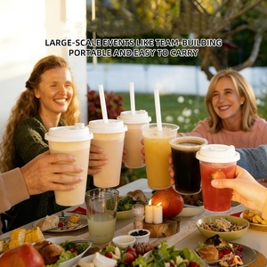 Pajitas Jumbo 100% Biodegradables de PLA, Envueltas en Papel, con Punta Inclinada para Té de Burbujas, Smoothies y <span class=keywords><strong>Batidos</strong></span> - Product Image 5