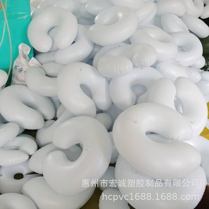 Inflatable Padded Support Liner For Bags U <b>Shape</b> White 30x30cm PVC Travel <b>Pillow</b> - Product Image 4