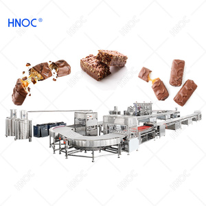 Línea de proceso de barra de proteína de <span class=keywords><strong>chocolate</strong></span> HNOC, línea de producción de barra de energía de tamaño pequeño completamente automática - Product Image 1