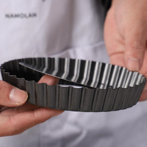 바닥이 평평한 국화무늬 금속 논스틱 8인치 친환경 애플파이 피자 베이킹 몰드 케이크 팬 깊은 얕은 접시형 내열성 - Product Image 4