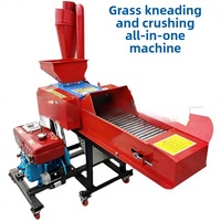 Broyeur à moteur diesel, capacité 3 tonnes/heure, 6 lames, multifonctionnel pour le traitement des aliments du bétail, maïs, sorgho, herbe, foin, paille, céréales brutes