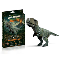 Vente en gros de puzzles en mousse 3D, ensemble de dinosaures, kit de modèle à assembler soi-même, jouet éducatif STEM, jouet dinosaure pour enfants
