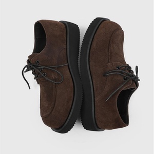 Nuevos Zapatos de Vestir Casuales Retro para Hombre, Zapatos Derby de Cuero de Lujo con Suela Gruesa Personalizada que Aumentan la Altura - Product Image 6