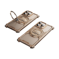 Coque de téléphone Bat Web Fidget Spinner avec recharge magnétique sans fil, soulagement de la pression gyroscopique des doigts pour iPhone 16 Pro Max