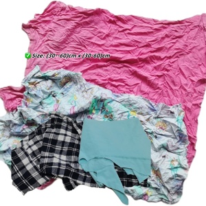 Trapos de algodón industriales de segunda mano 100% trapos de limpieza de algodón trapo de colores mezclados - Product Image 4