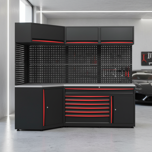 Armoire à outils modulaire Rockshell, <span class=keywords><strong>table</strong></span> d'atelier, armoire de rangement en métal pour garage, armoire <span class=keywords><strong>murale</strong></span> de garage, établi d'atelier - Product Image 1