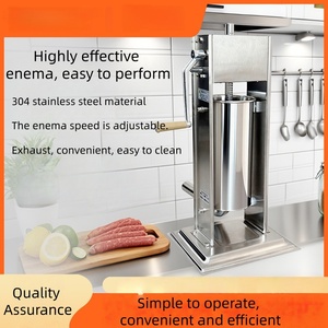 Ligne de production de galettes de viande multifonctionnelle |   Mini-remplisseur de saucisses et machine <span class=keywords><strong>à</strong></span> galettes pour la restauration domestique et commerciale - Product Image 2