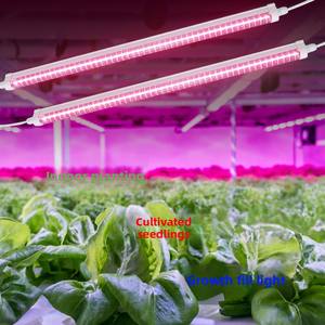 Lumière de croissance de plantes LED transfrontalière Tube T8 18W 36W Supplément à spectre complet pour légumes à feuilles succulentes PVC IP65 Intérieur - Product Image 1