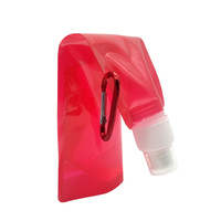Sac à eau pliable écologique avec logo personnalisé, 480 ml, sac à eau potable en plastique pliable