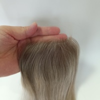 Cierre de Cabello Virgen Europeo 3x5 HD con Encaje, Color Resaltado y Raíz Personalizada, Cierre de Encaje Suizo para Todo Tipo de Cabello