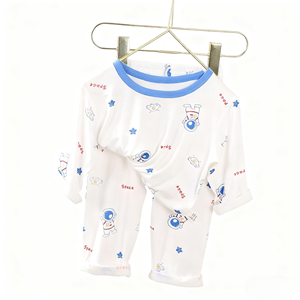 Youyuan Bao XTX001 2026 Completo Estivo Casual per <span class=keywords><strong>Bambini</strong></span> con <span class=keywords><strong>Cartoni</strong></span> <span class=keywords><strong>Animati</strong></span>, Tuta Senza Cuciture a Maniche Tre Quarti per Aria Condizionata per Ragazzi e Ragazze - Product Image 1