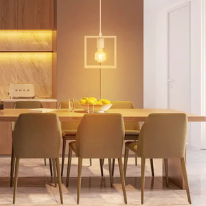 Lampada a sospensione in legno con portalampada E27, design decorativo ideale per ambientare gli spazi e fornire illuminazione - Product Image 2