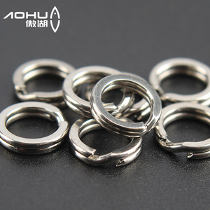 Double anneau en acier inoxydable, mousqueton pivotant pour la pêche, 5mm 6mm 7mm 8mm, accessoires pour leurres d'eau salée et d'eau douce - Product Image 4