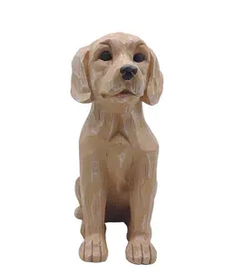 Garden Statue New Design Abstractionism Animal Figurines Dog-Labrador Retriever-light Brown Corridor Sculpture