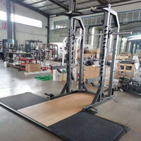 Rack de musculation Smith commercial avec plateforme de levage de poids |   Équipement de musculation multifonctionnel pour la salle de sport