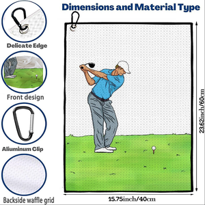 Toalla <span class=keywords><strong>de</strong></span> Golf con Diseño <span class=keywords><strong>de</strong></span> Piña, Toalla Deportiva <span class=keywords><strong>de</strong></span> Secado Rápido para <span class=keywords><strong>Hombre</strong></span> - Product Image 1