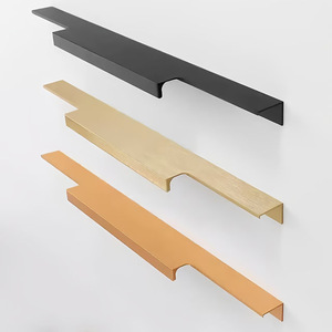 F Type Aluminum Alloy Cabinet Handle 3005F Grooveless Edge Banding Minimalist Design Easy Installation - Product Image 3
