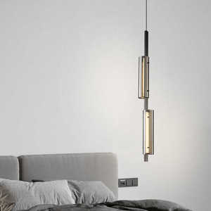 โคมไฟระย้าสไตล์อิตาลีทำจากทองแดงและแก้ว สำหรับห้องนอนใหญ่ โคมไฟเพดานโพสต์โมเดิร์นระดับไฮเอนด์ สำหรับห้องนั่งเล่น โคมไฟโซฟา โคมไฟระย้า - Product Image 4