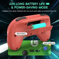 Control de Juego Inalámbrico Data Frog PC07 de Estilo Clásico, Receptor Dual, Gamepad Retro para Windows/Mac/Linux, Android TV, Juegos de Arcade