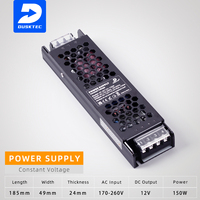 LED aydınlatma için özel 60W-300W DC 12V/24V sabit voltaj 175-264V LED güç kaynağı trafo sürücüsü