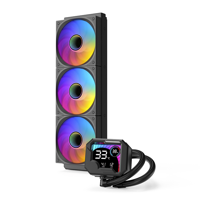 Refrigerador CPU 360mm LCD Screen AIO Water Cooler 12V DC Pump 2800RPM Long Service Life 40000H CPU Liquid Cooler Wholesale