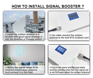 Ripetitore di Segnale Mobile Tri-Band 3G 4G 5G 900/1800/2100Mhz, Amplificatore di Segnale GSM Kit 300-500, Bestseller 2024 ㎡ - Product Image 6