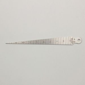 Silicon Valley T6624 Wedge Feeler Gauge 1-15mm Measuring <b>Range</b> Metal Thickness Gauge - Product Image 2