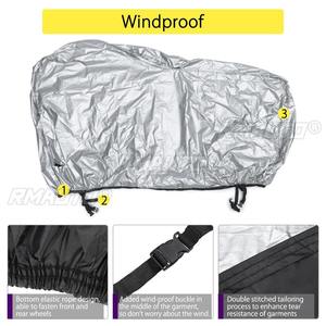 Housse de protection pour vélo 201D, imperméable, protection contre la neige, la pluie, le soleil, les UV, anti-poussière, pour un ou deux vélos - Product Image 5