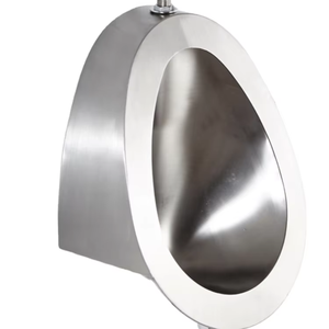 โถปัสสาวะติดผนังสแตนเลสสตีล304 P-TRAP ของผู้ชายเหมาะสำหรับห้องน้ำสาธารณะ - Product Image 2