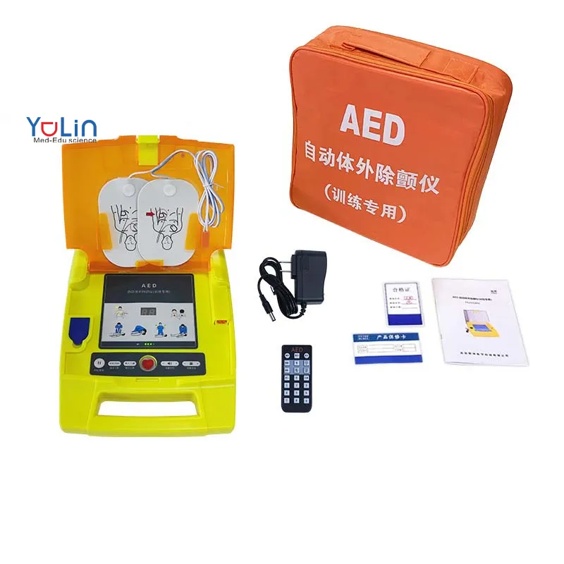 Beste Prijs Draagbare Aed Training Machine Ziekenhuis Automatische Externe Defibrillatie Training Machine